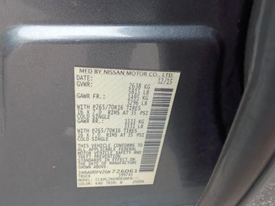 2016 Nissan Frontier SV