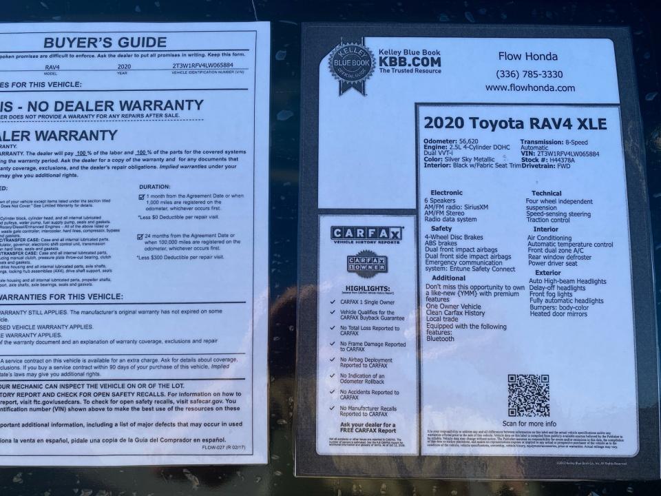 2020 Toyota RAV4 XLE