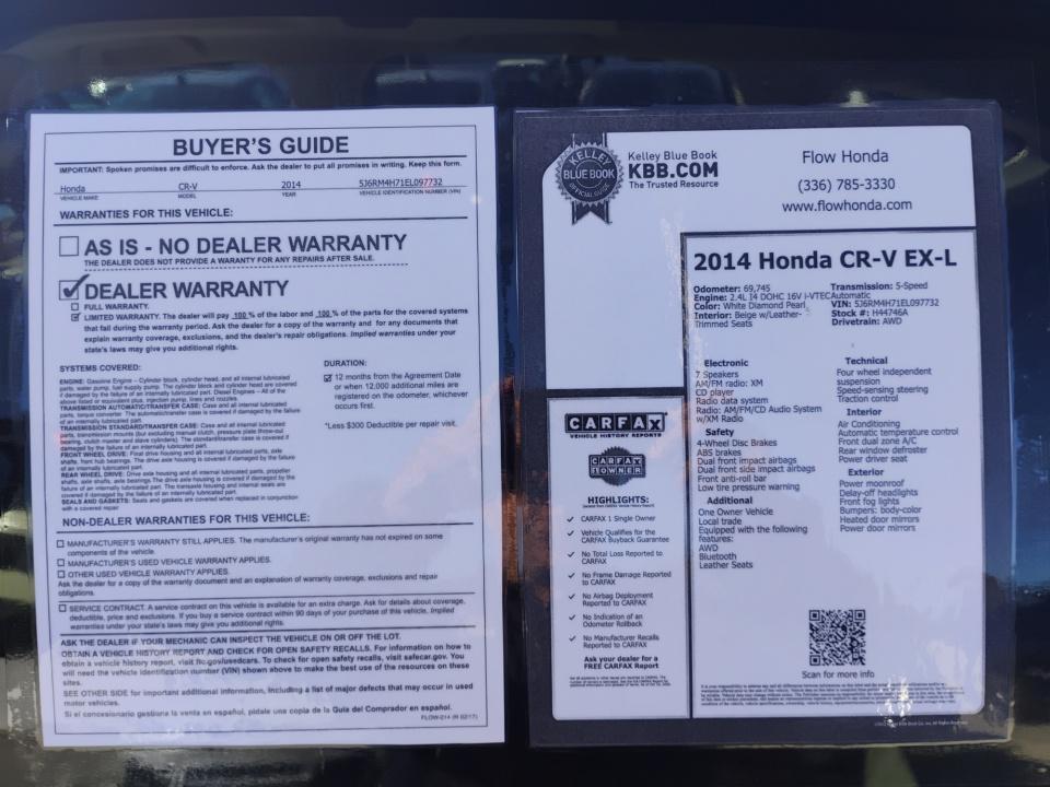 2014 Honda CR-V EX-L