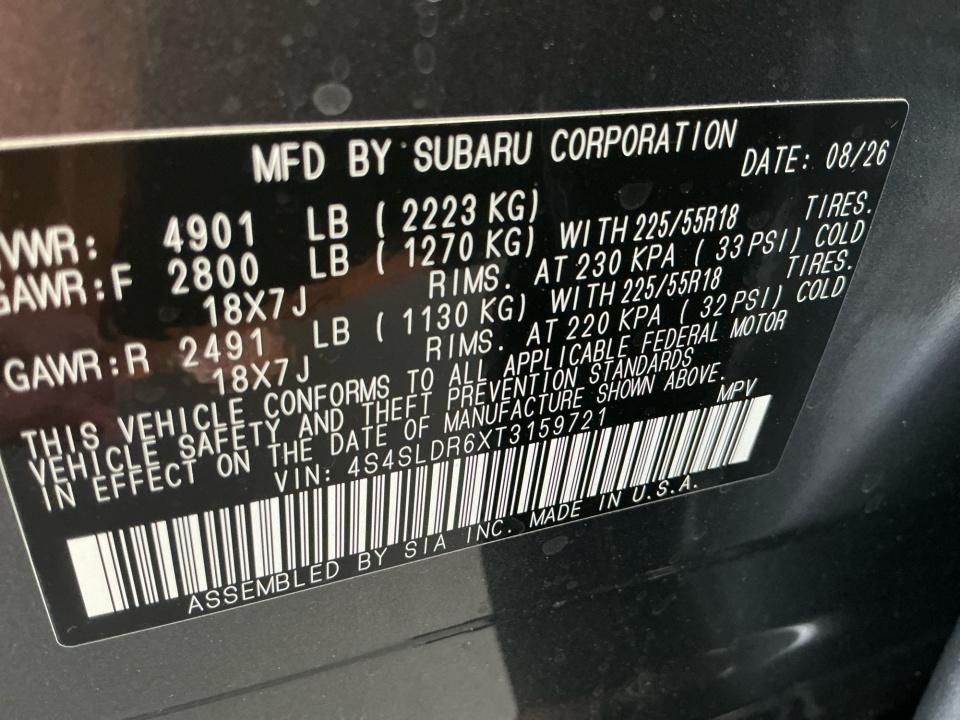 2026 Subaru Forester Limited