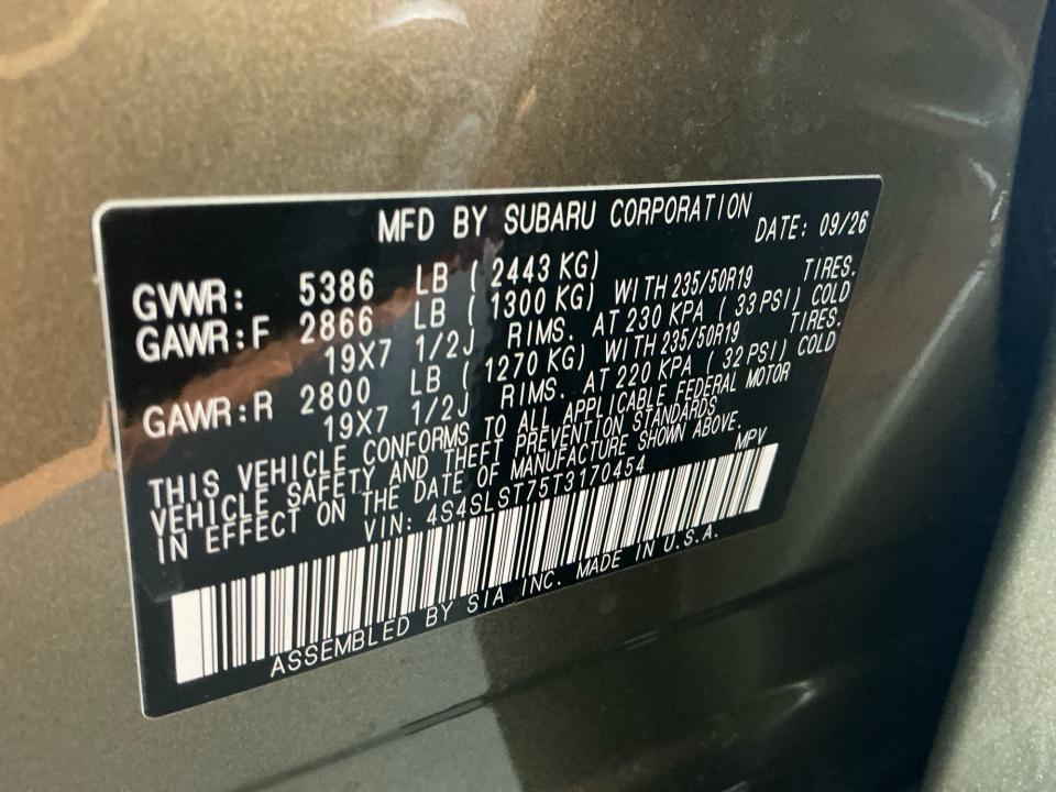 2026 Subaru Forester Touring Hybrid