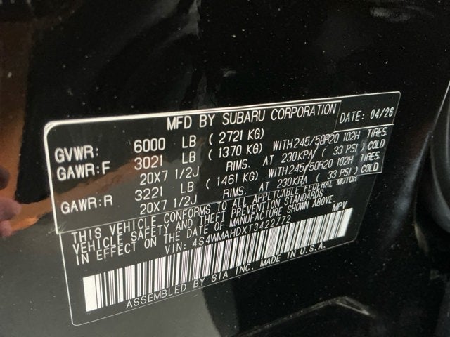 2026 Subaru Ascent Limited Bronze Edition