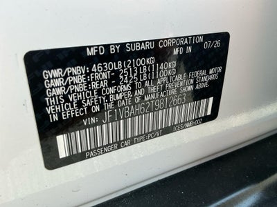 2026 Subaru WRX Premium