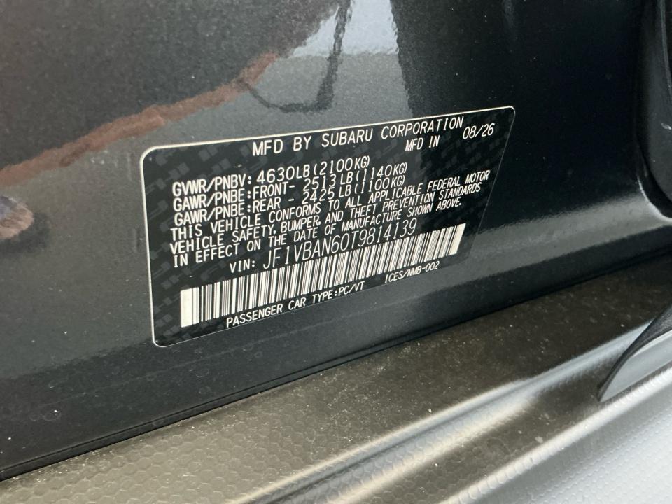 2026 Subaru WRX Limited