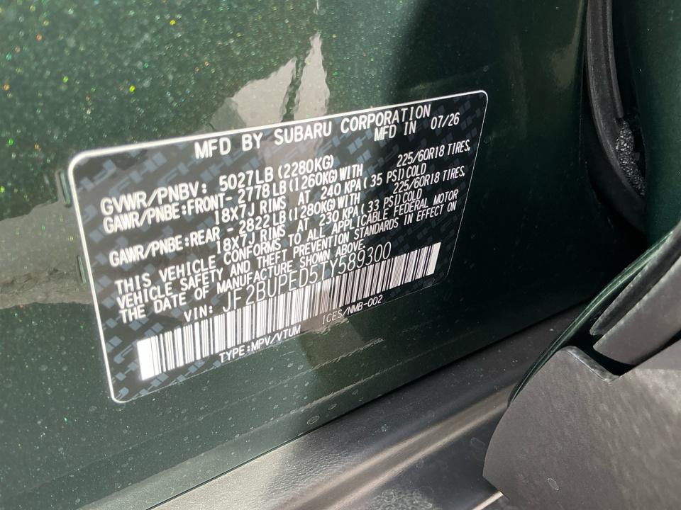 2026 Subaru Outback Touring