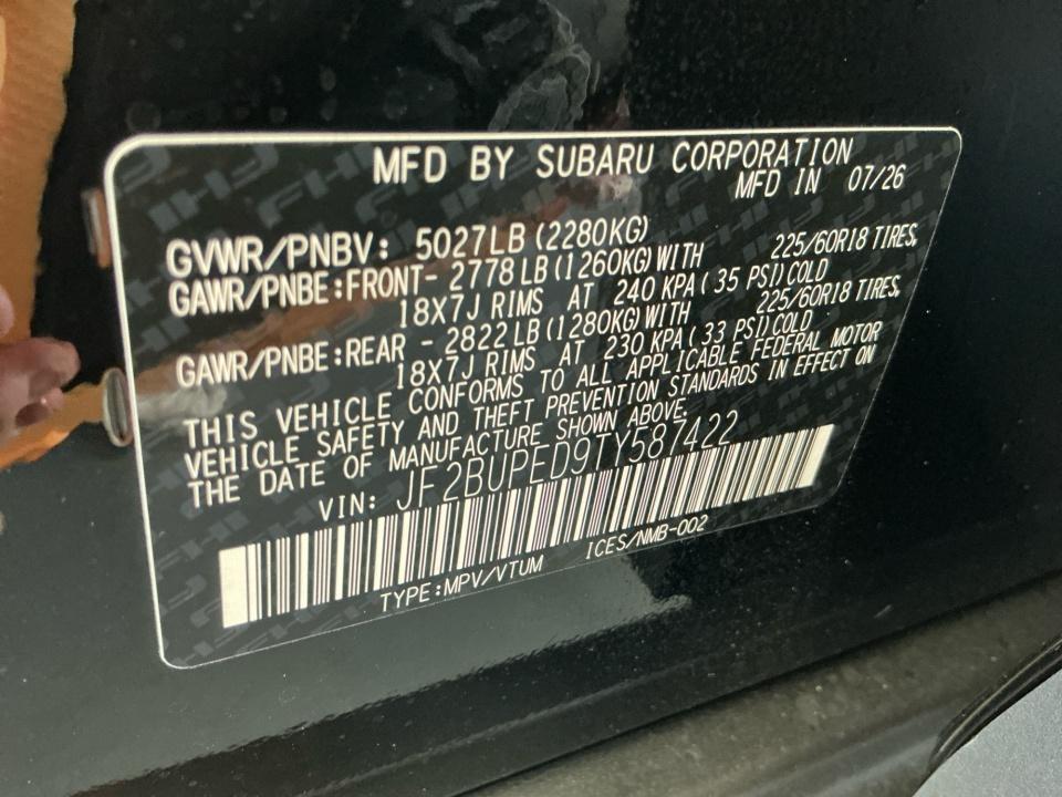 2026 Subaru Outback Touring