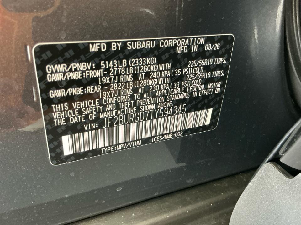 2026 Subaru Outback Limited XT
