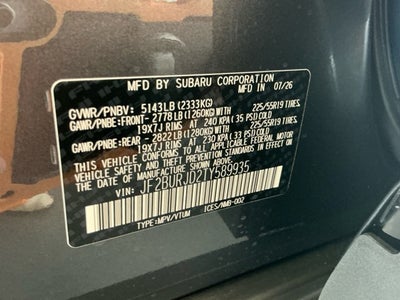 2026 Subaru Outback Touring XT