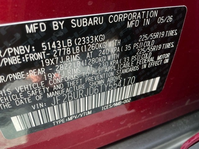 2026 Subaru Outback Touring XT