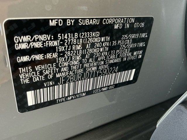 2026 Subaru Outback Touring XT
