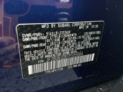 2026 Subaru Outback Touring XT