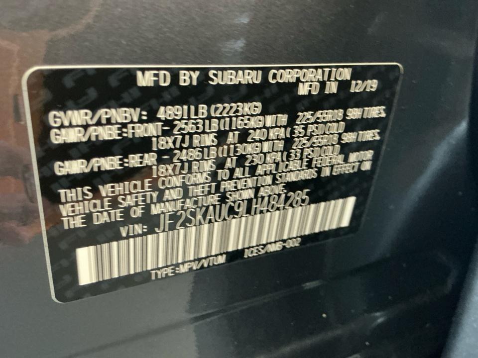 2020 Subaru Forester Limited