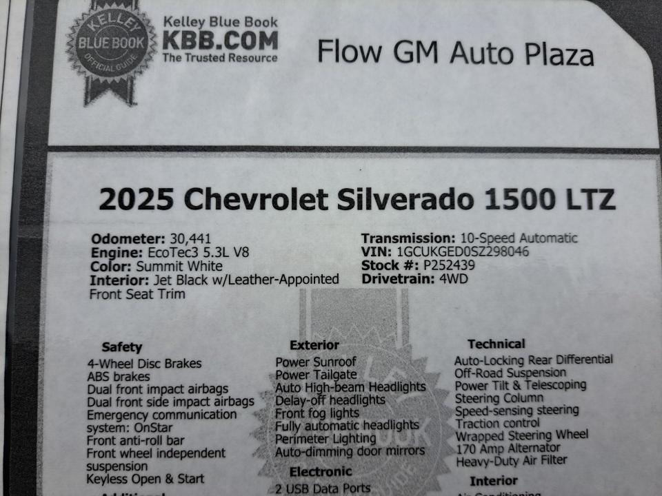 2025 Chevrolet Silverado 1500 LTZ