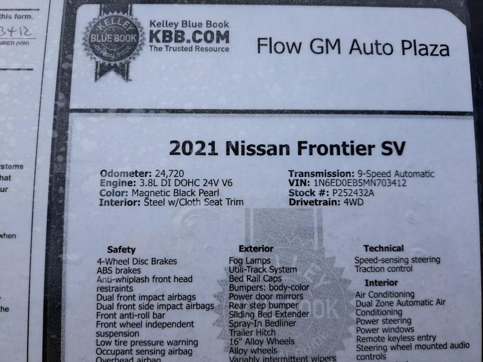 2021 Nissan Frontier SV
