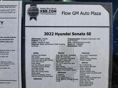 2022 Hyundai Sonata SE