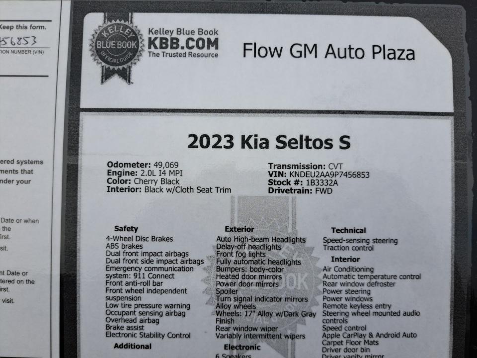 2023 Kia Seltos S