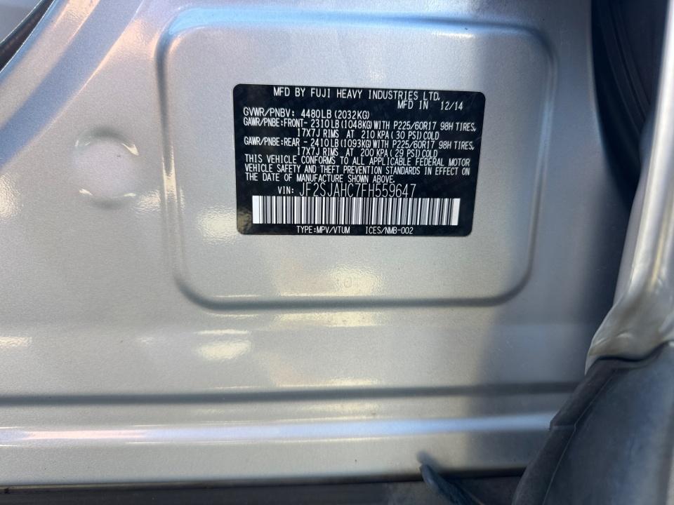 2015 Subaru Forester 2.5i Limited