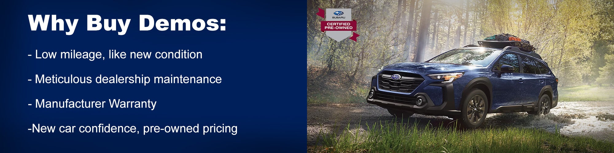 Why Buy Demos at Flow Subaru in Winston-Salem NC