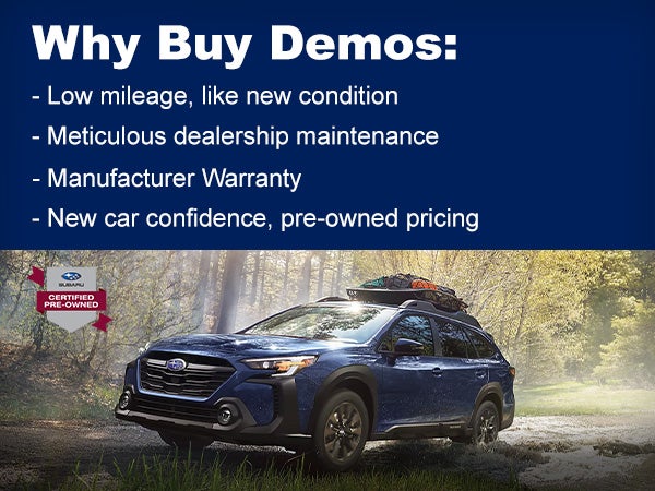 Why Buy Demos at Flow Subaru in Winston-Salem NC